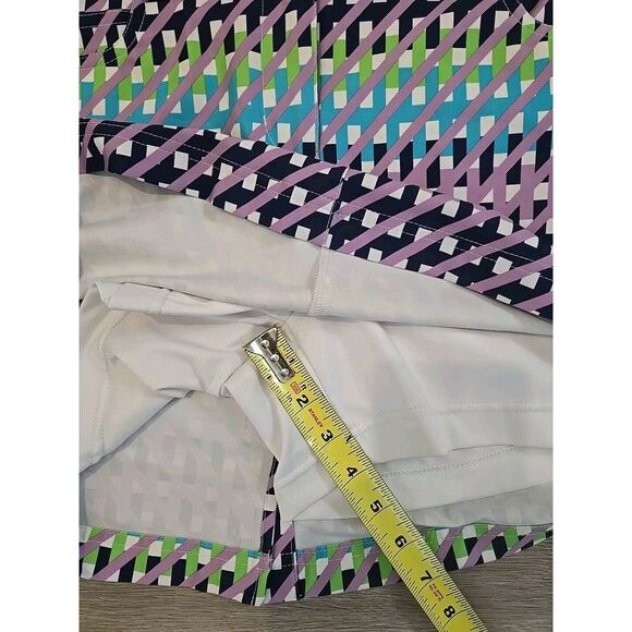 Slazenger SKORT Modern‎ Geometric Colorful Print Tennis Golf Skirt Women's Sz 2 - Picture 7 of 7